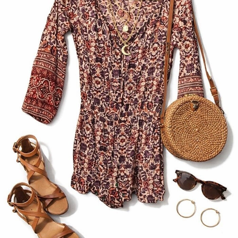 American Eagle Outfitters Women's Floral Romper - Size Small